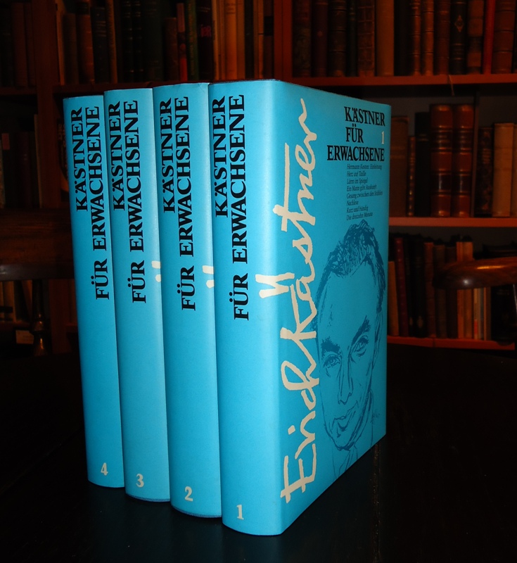 Kästner für Erwachsene. Ausgewählte Schriften. Mit einer Einleitung von Hermann Kesten und Zeichnungen von Erich Ohser. 4 Bände (komplett).