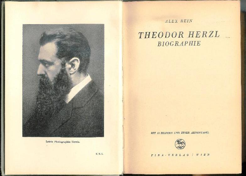 Theodor Herzl. Biographie.