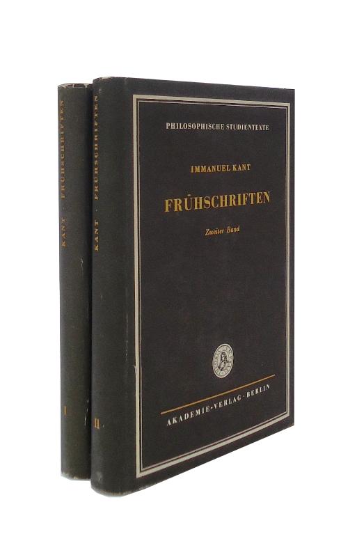 Frühschriften. 2 Bände (komplett). Unter Mitarbeit von Manfred Buhr herausgegeben und eingeleitet von Georg Klaus.