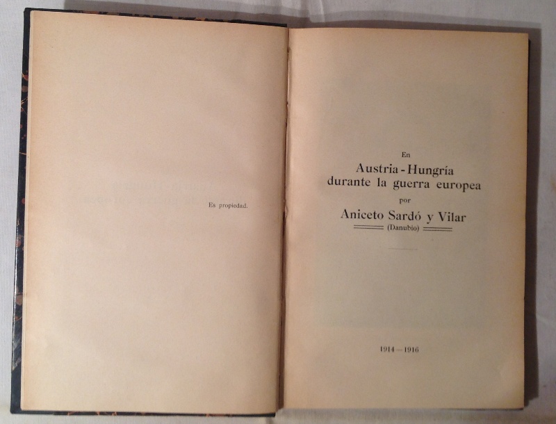 En Austria-Hungría durante la guerra europea. 1914-1916.