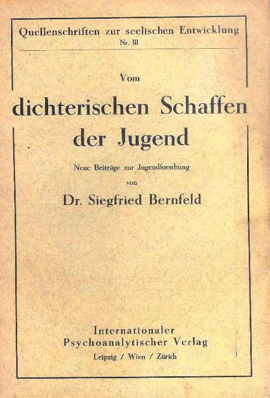 Vom dichterischen Schaffen der Jugend. Neue Beiträge zur Jugendforschung.