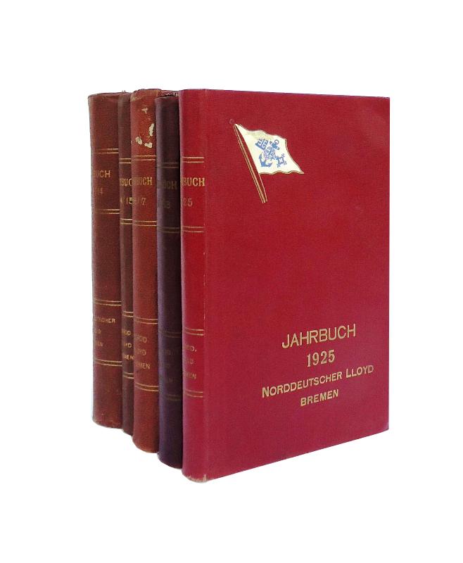 Jahrbuch des Norddeutschen Lloyd. 5 Bände.