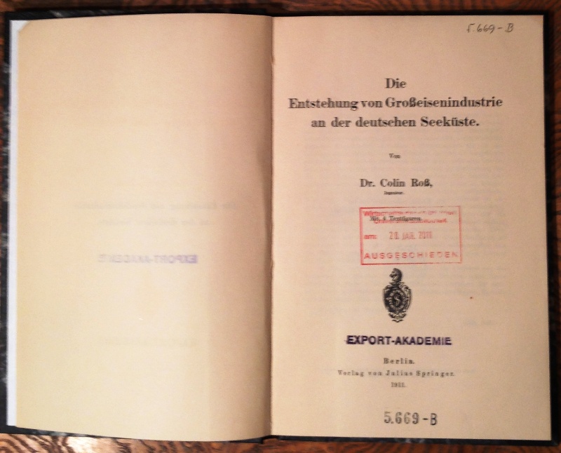 Die Entstehung von Großeisenindustrie an der deutschen Seeküste.