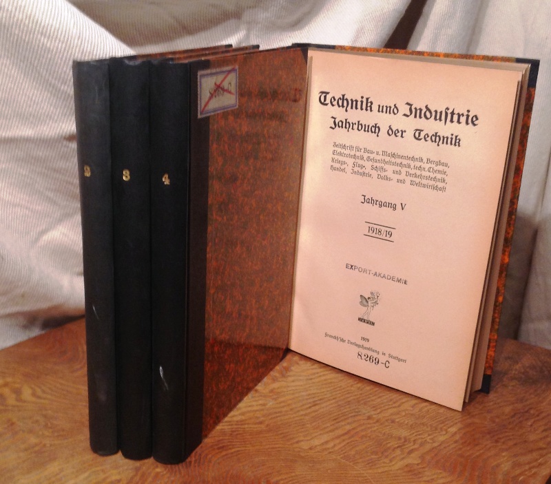 Jahrbuch der Technik. 4 Bände. (= Jahrgang 2-5).