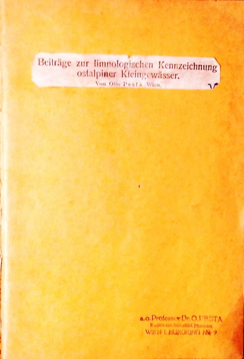 Beiträge zur limnologischen Kennzeichnung ostalpiner Kleingewässer.