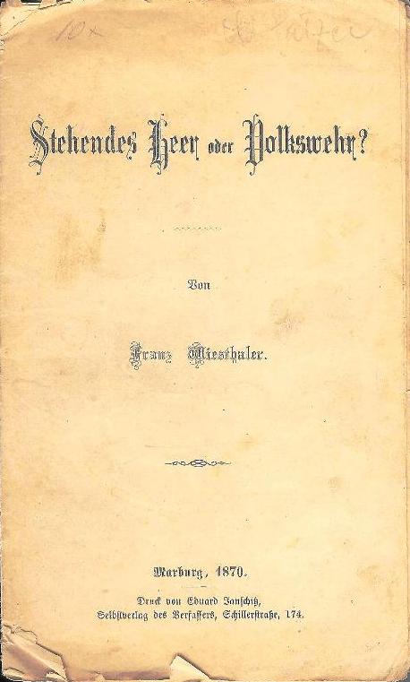 Stehendes Herr oder Volkswehr?
