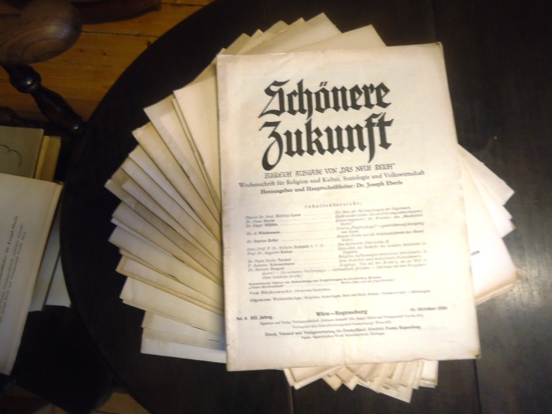 Schönere Zukunft. Wochenschrift für Kultur und Politik, Volkswirtschaft und Soziale Frage. 12. Jahrgang, Hefte 3-11, 15-34, 37-43, 45 (von 52). Mit Jahrgangsübersicht (2 von 2 Heften).