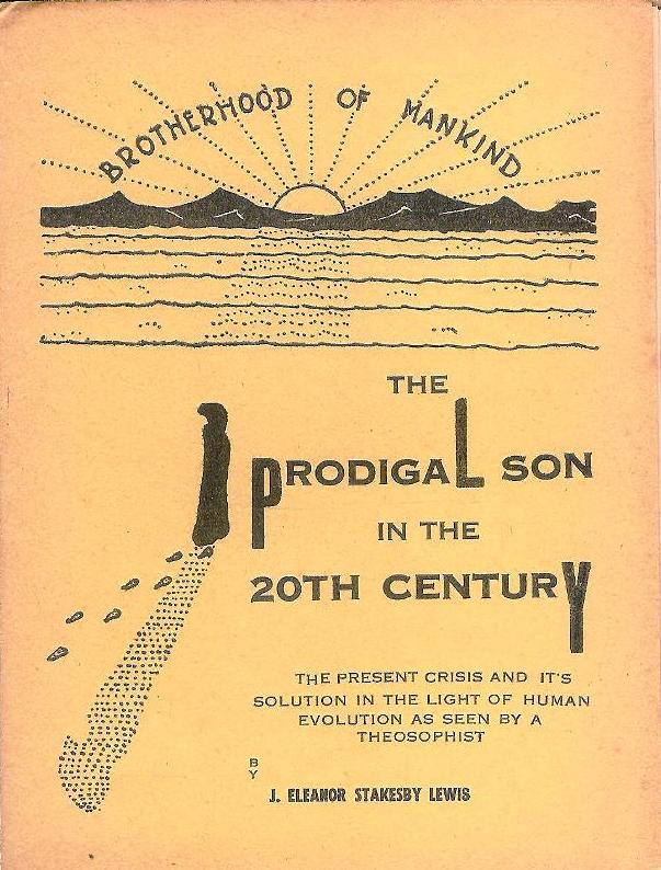 The prodical son in the 20th century. The present crisis and it´s solution in the light of human evolution as seen by a theosophist.