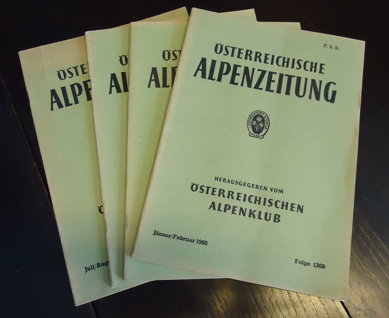 Österreichische Alpenzeitung. 78. Jahrgang (1960): Jänner - August. In 4 Heften.