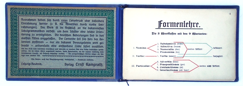 Lateinische Formenlehre in knappester und übersichtlichster Darstellung. Bearbeitet von Ernst Kamprath und Paul Steffen.