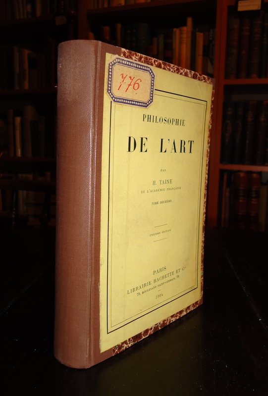 Philosophie de l´art. Tome Deuxieme. Onzieme edition.