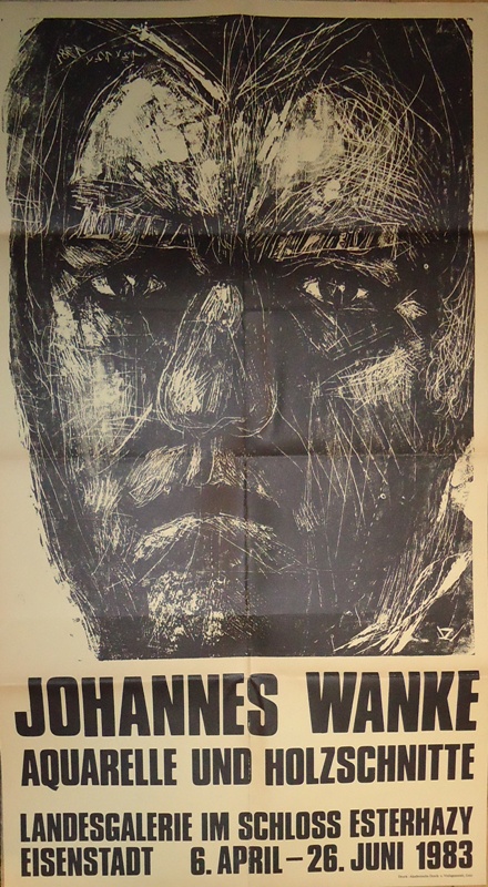 Ausstellung Johannes Wanke. Aquarelle und Holzschnitte. 6. April - 26. juni 1983.