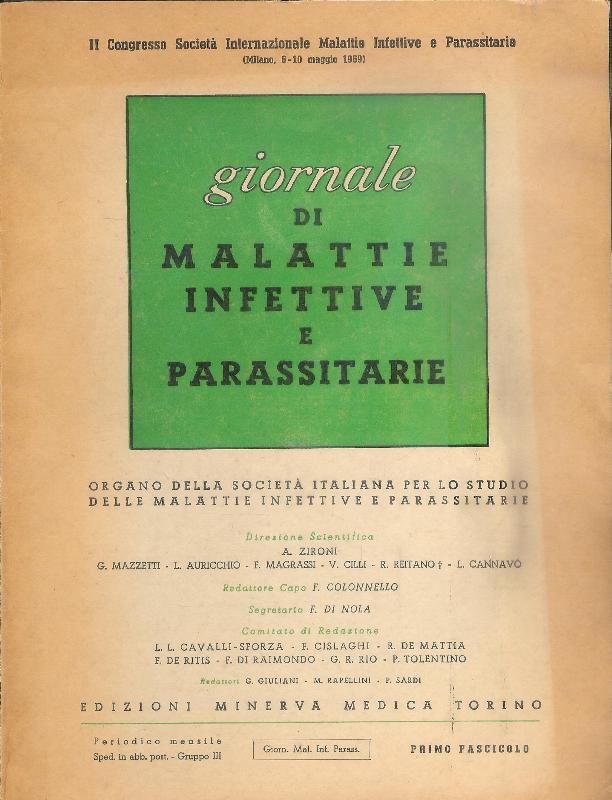 Giornale di malattie e parassitarie.