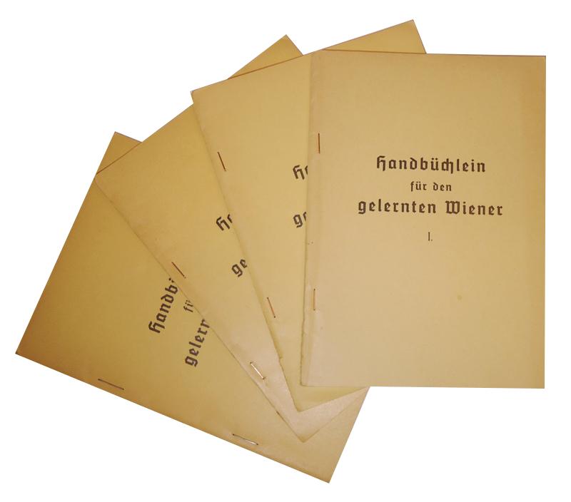 Handbüchlein für den gelernten Wiener. Bd. 1-4. (Komplett).