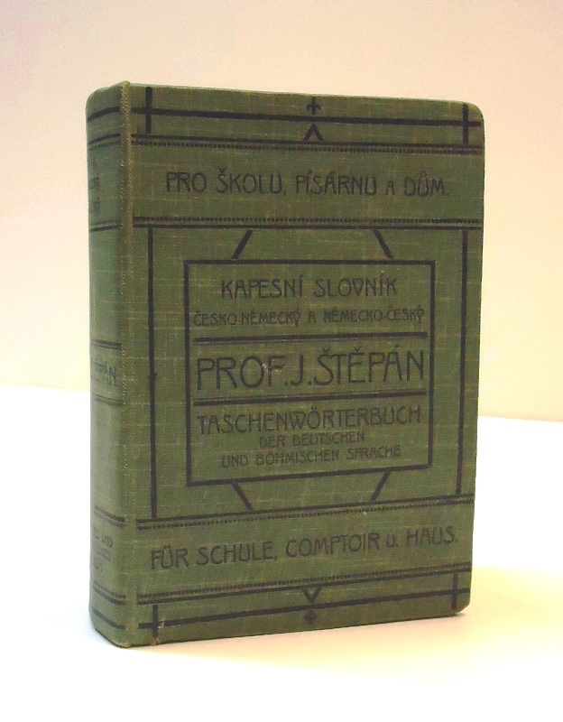 Neues Taschenwörterbuch der böhmischen und deutschen Sprache. Novy kapesni slovnik cesko-nemecky a nemecko-cesky, ktery na zaklade noveho pravopisu. 2 Bände in 1 Band (Komplett). 3. Auflage.