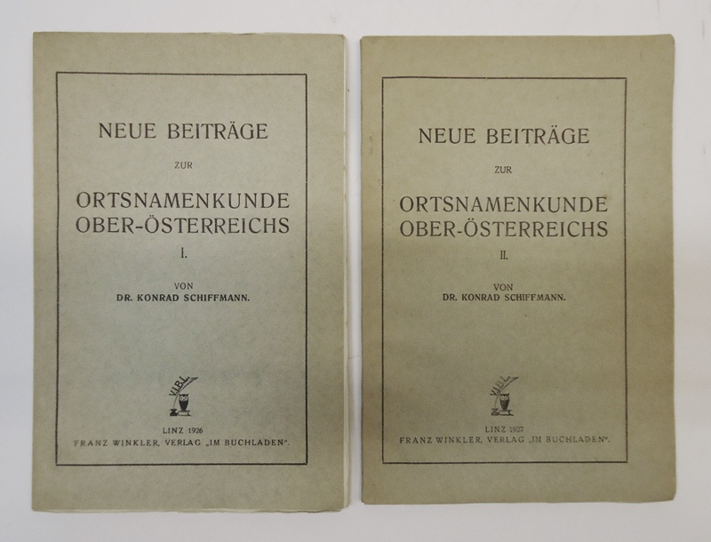 Neue Beiträge zur Ortnamenkunde Ober-Österreichs. I und II. Heft.