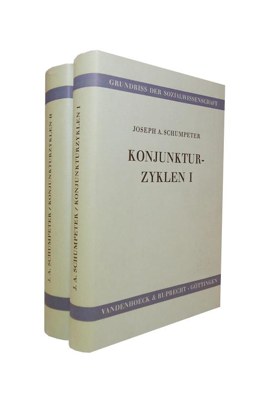 Konjunkturzyklen I + II. Eine theoretische, historische und statistische Analyse des kapitalistischen Prozesses. Komplett in 2 Bänden.