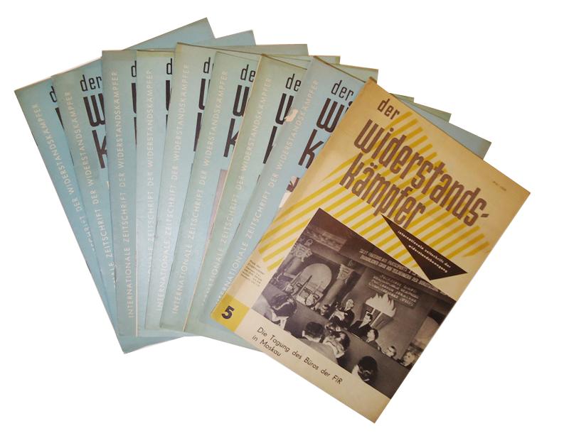 Der Widerstandskämpfer. Internationale Zeitschrift der Widerstandskämpfer. Jahrgang 1965, Hefte 1, 2, 3, 4, 6/7, 8/9 + Jahrgang 1964, Hefte 1, 11 + Jahrgang 1960, heft 5.