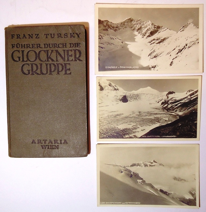 Führer durch die Glocknergruppe. Dazu: 3 Ansichtskarten