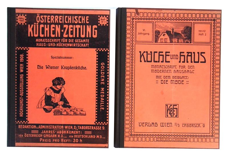 58 Hefte KÜCHE UND HAUS. Monatsschrift für den modernen Haushalt. Mit dem Beiblatt Mode. 1908-1914.