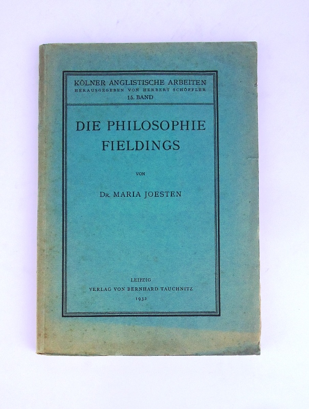 Die Philosophie Fieldings.