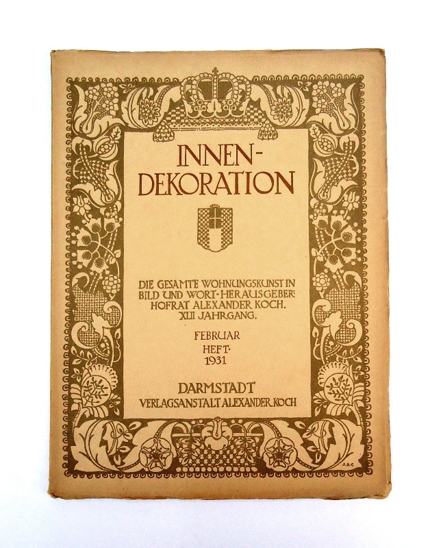 Innen-Dekoration. Reich-illustrierte kunstgewerbliche Zeitschrift für den gesamten inneren Ausbau. XLII. Jahrgang 1932, Februar Heft.