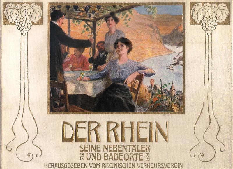 Der Rhein, seine Nebentäler und Badeorte von Mannheim bis Emmerich. Deutsch/Englisch/Französisch.