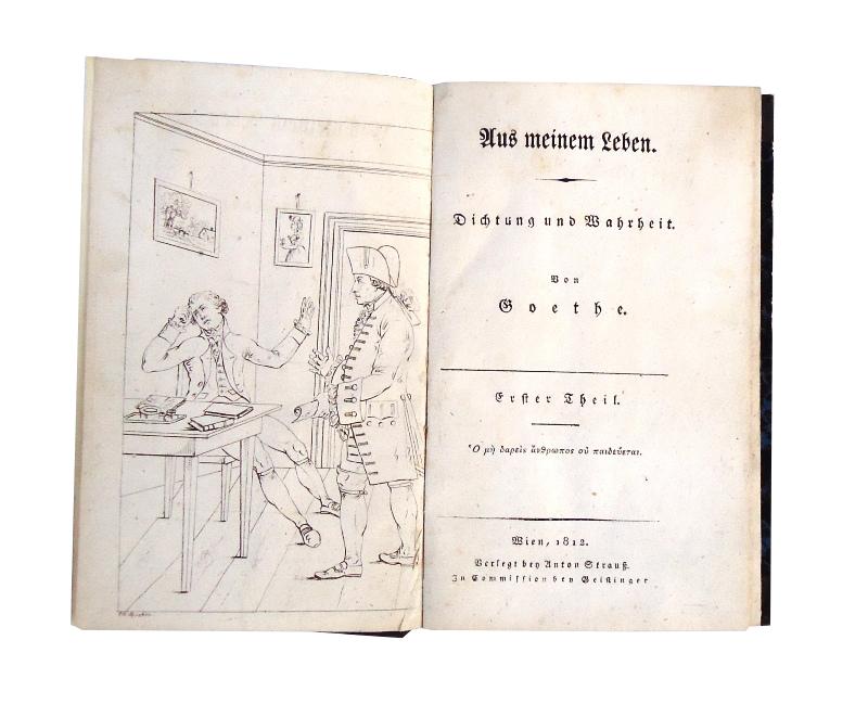 Aus meinem Leben. Dichtung und Wahrheit. Erstes bis zehntes Buch (von 20), in 2 Bänden.